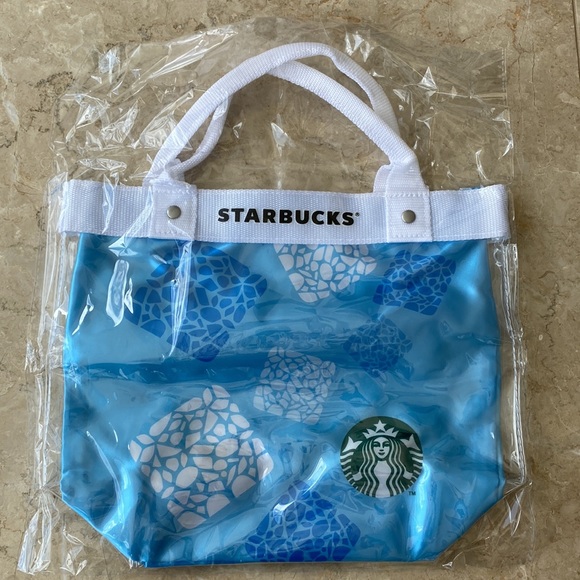 Starbucks Japan Summer Tote Bag and Pineapple Cup Holder Floatie - Picture 2 of 8